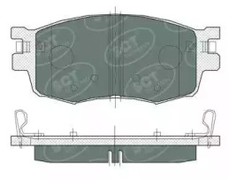 SCT GERMANY sp379pr -  Комплект тормозных колодок, дисковый тормоз